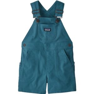PATAGONIA BABY STAND UP SHORTALLS ABALONE BLUE - 18M